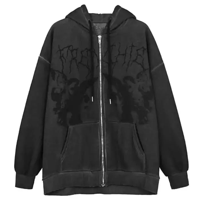 Celestial Charm Hooded Jacket - Black / L