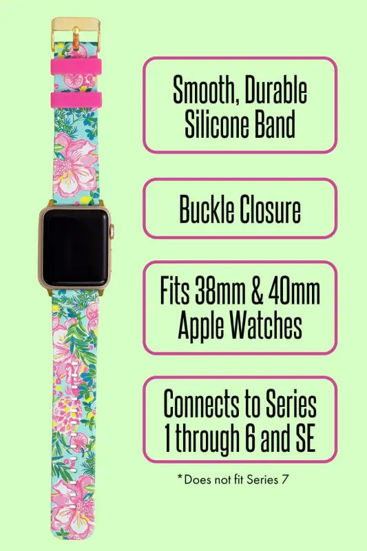 Silicone Watch Band Sized to Fit 38Mm & 40Mm Smartwatches Compatible with Apple Watch Series 1-6 and SE