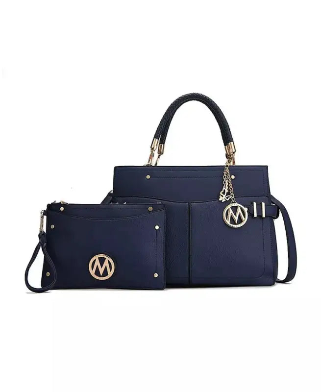 Tenna Satchel Bag with Wristlet by Mia K