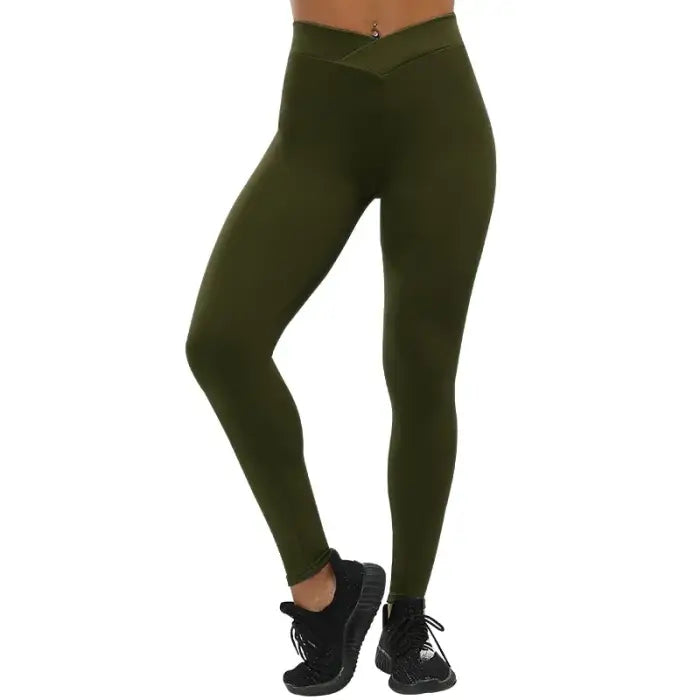 V-Waist Performance Leggings: Sleek Activewear for Women